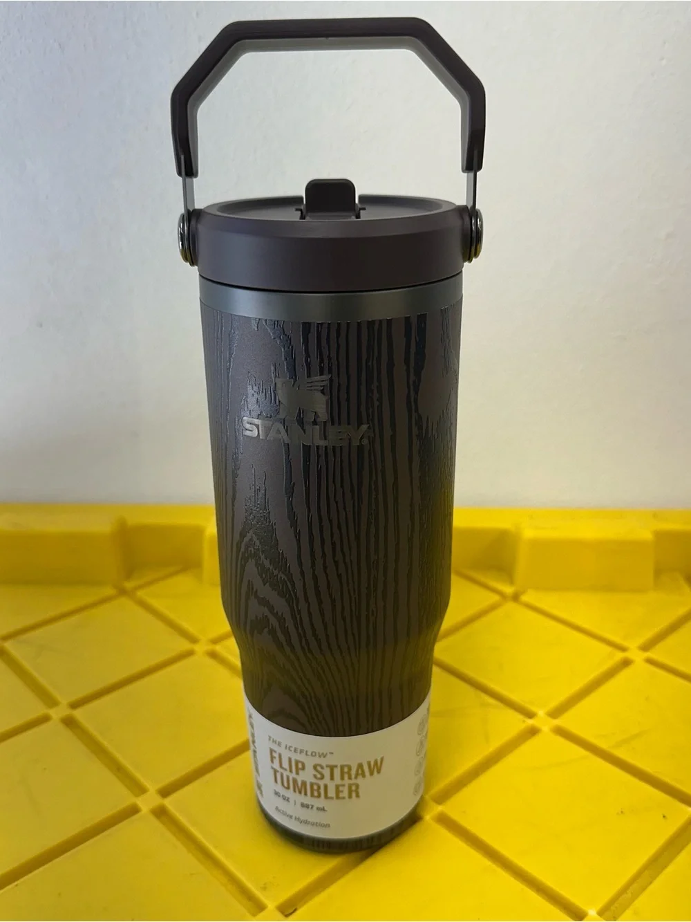Stanley IceFlow 2.0 Flip Straw Tumbler 30oz Redwood Woodgrain Insulated New